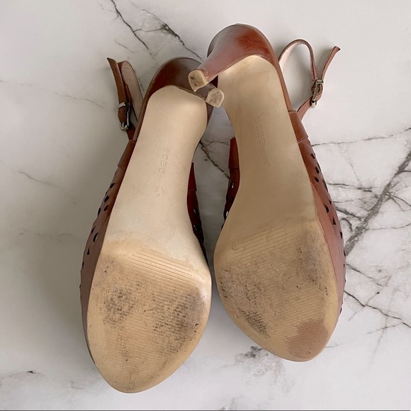 BCBGeneration Leather Duncan Saddle Vachetta Heels - Picture 9 of 10